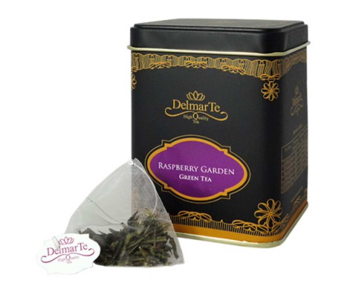 DelmarTe Premium - Raspberry Garden, зелен и горски чай на сашета