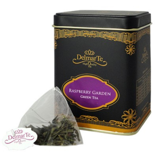 DelmarTe Premium - Raspberry Garden, зелен и горски чай на сашета