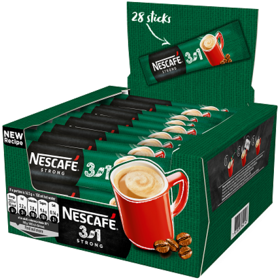 Nescafe 3 in 1 Strong инстантно кафе, 28бр
