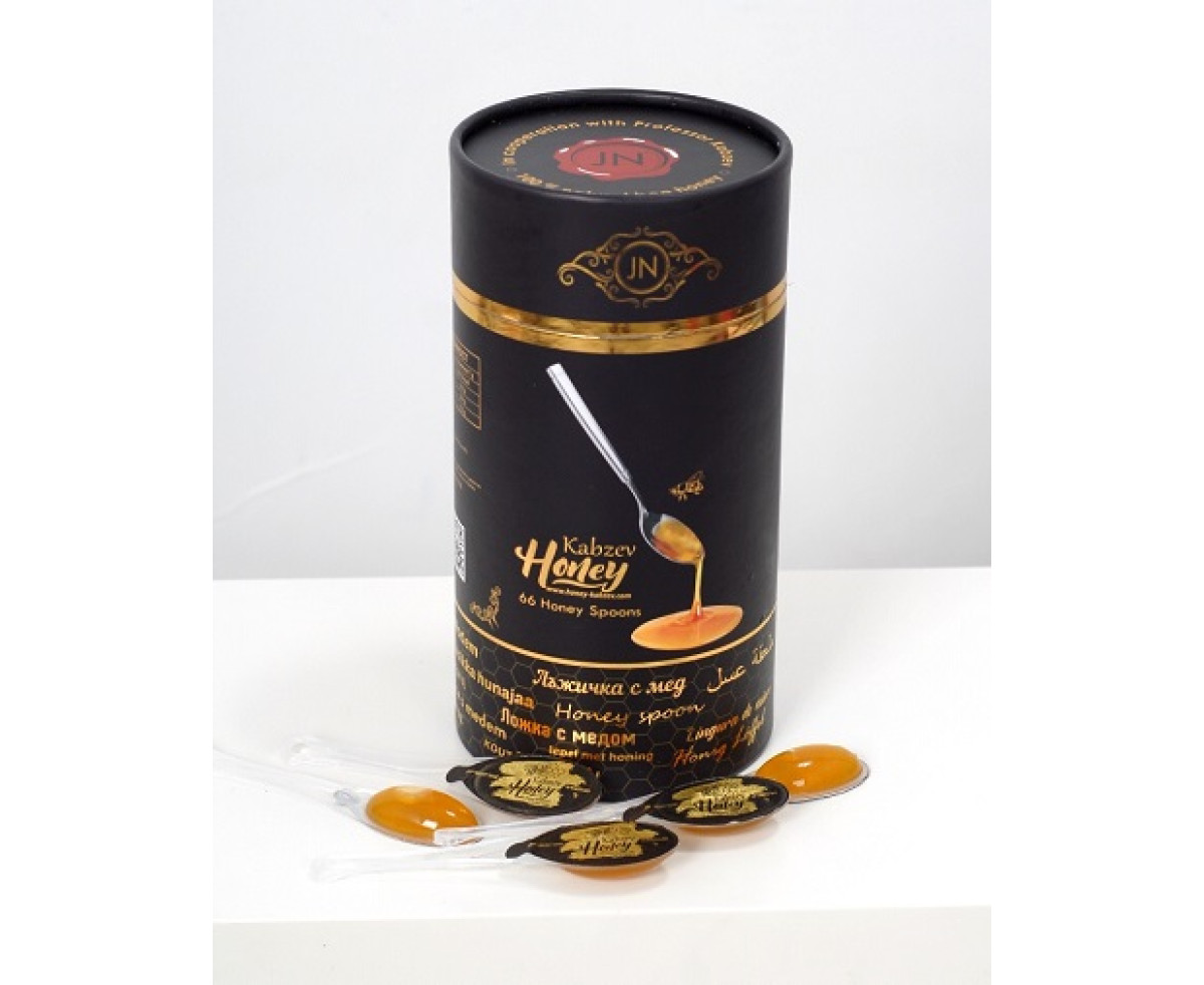 Kabzev Honey Spoons кутия лъжички с мед 55 бр.