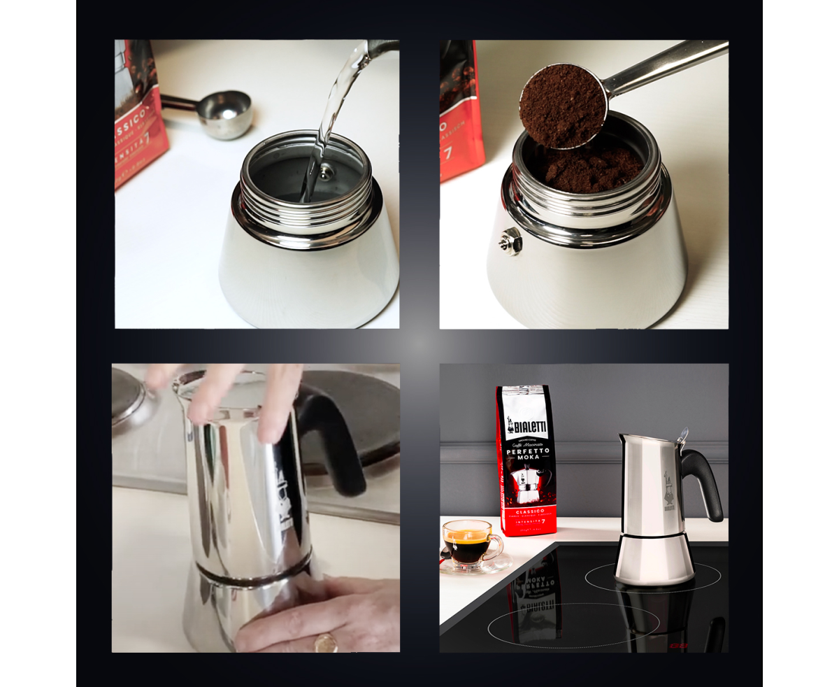 Комплект КАФЕВАРКА BIALETTI VENUS 6Ч+PERFETTO CLASSICO 250g