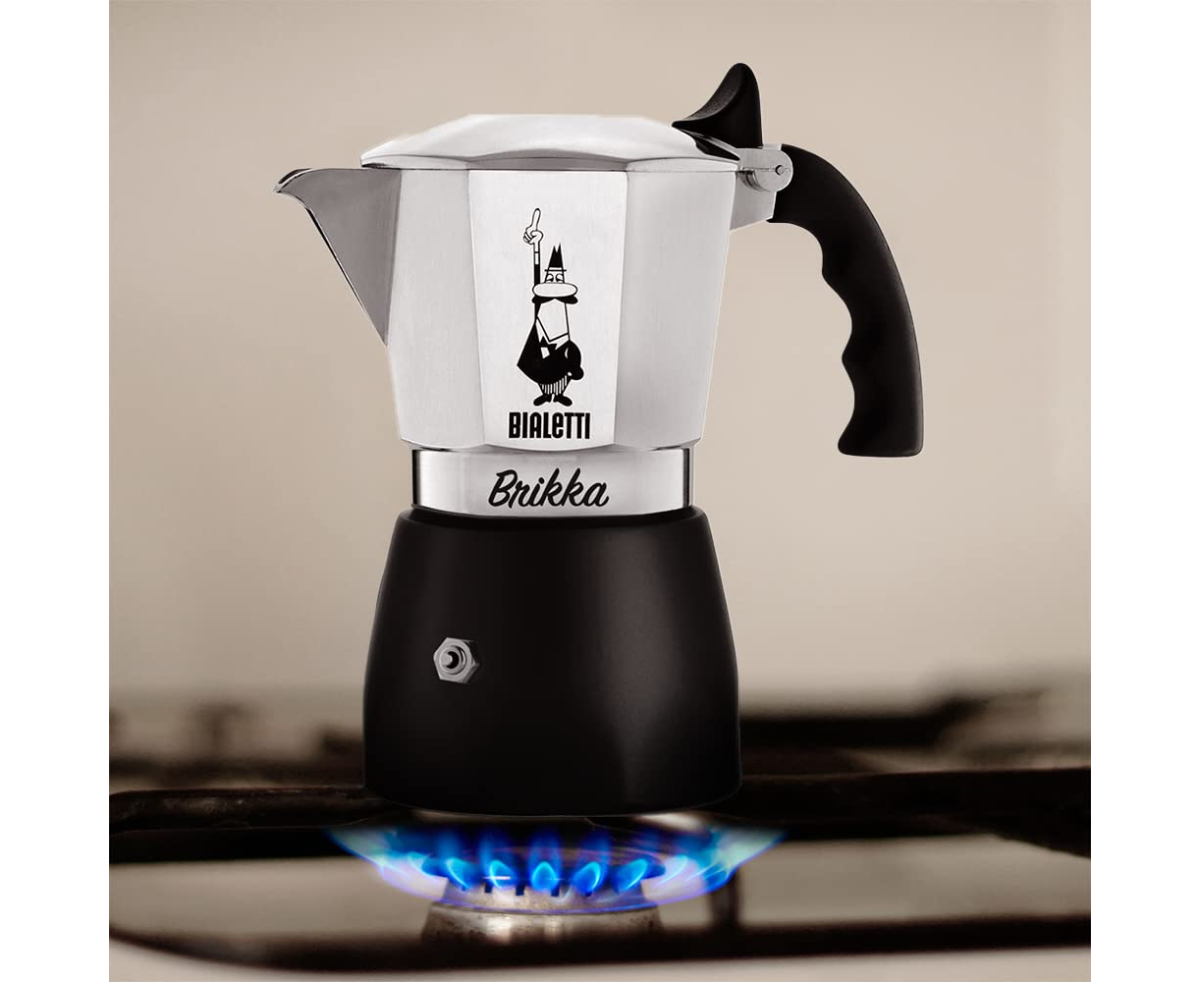 Кафеварка Bialetti Brikka R black за 4 чаши кафе Кафеварка Bialetti Brikka R black за 4 чаши кафе