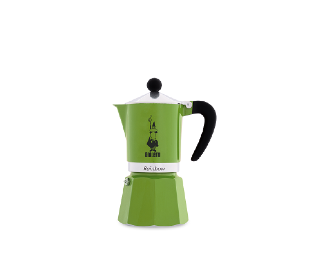 Кафеварка Bialetti Linea Rainbow зелена за 3 чаши