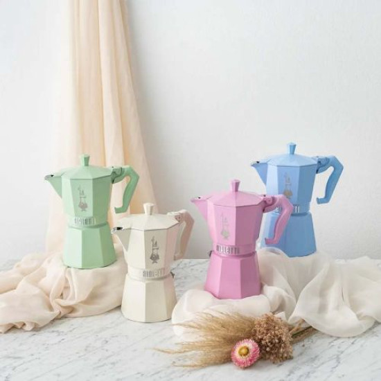 Кафеварка Moka Exclusive Bialetti 3 чаши, крем