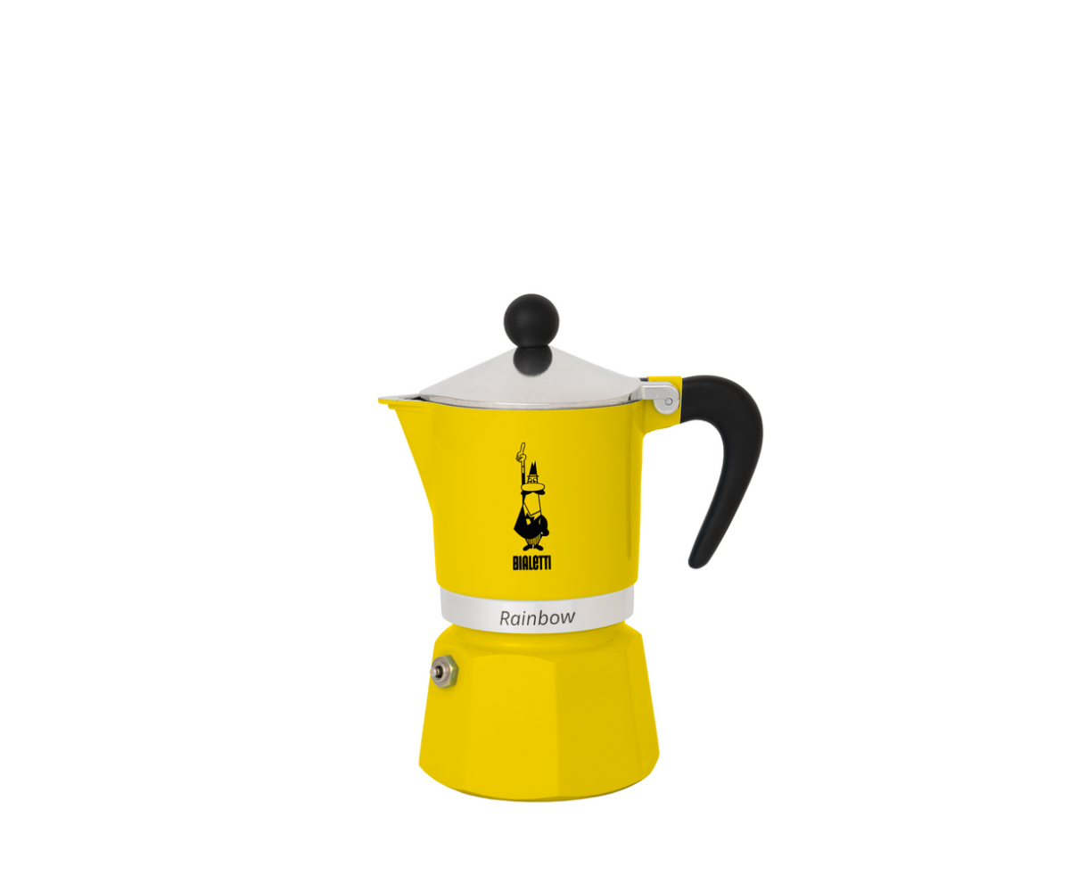 Кафеварка Bialetti Linea Rainbow жълта за 3 чаши