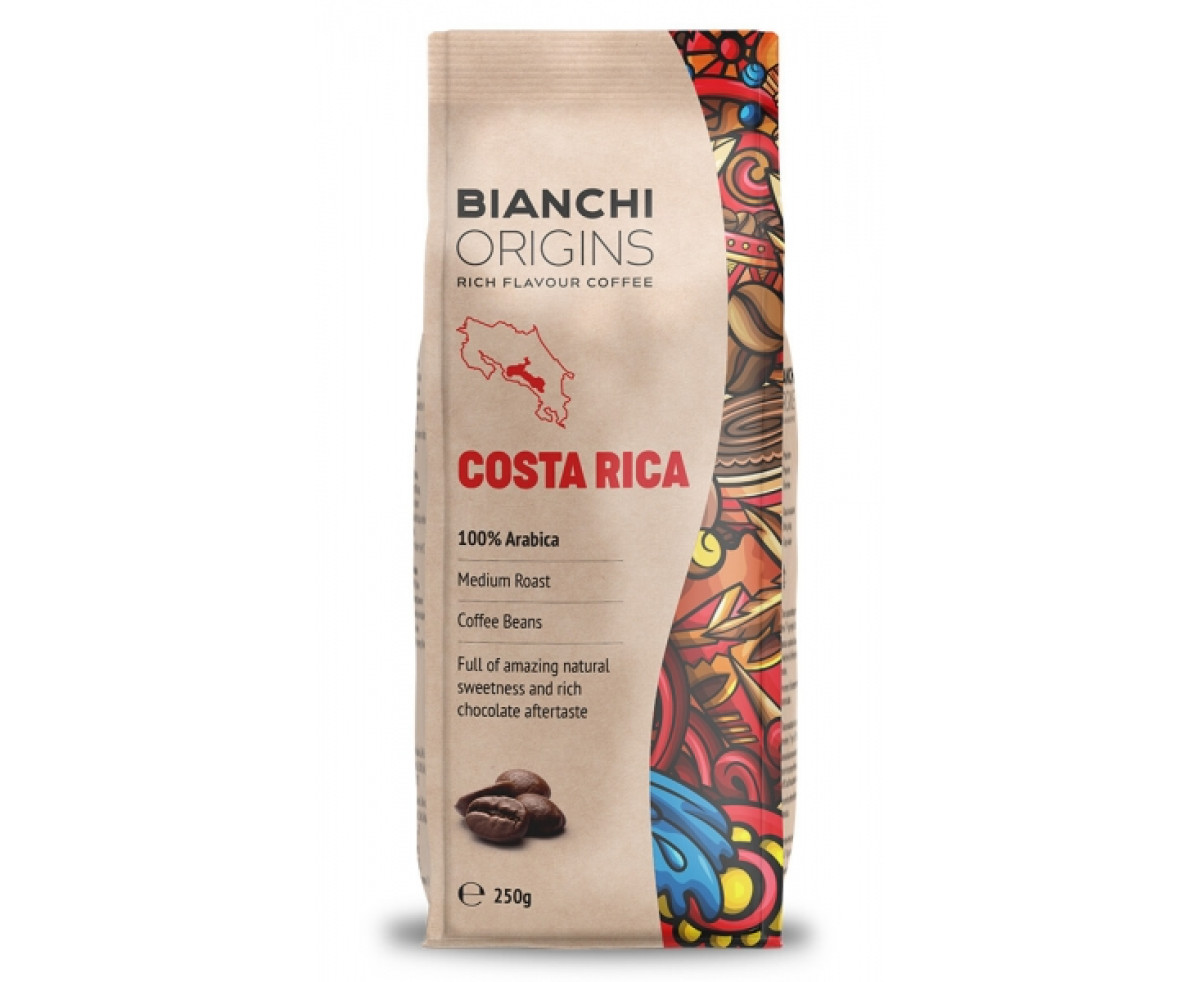 Costa Rica Bianchi Origins кафе на зърна 250гр