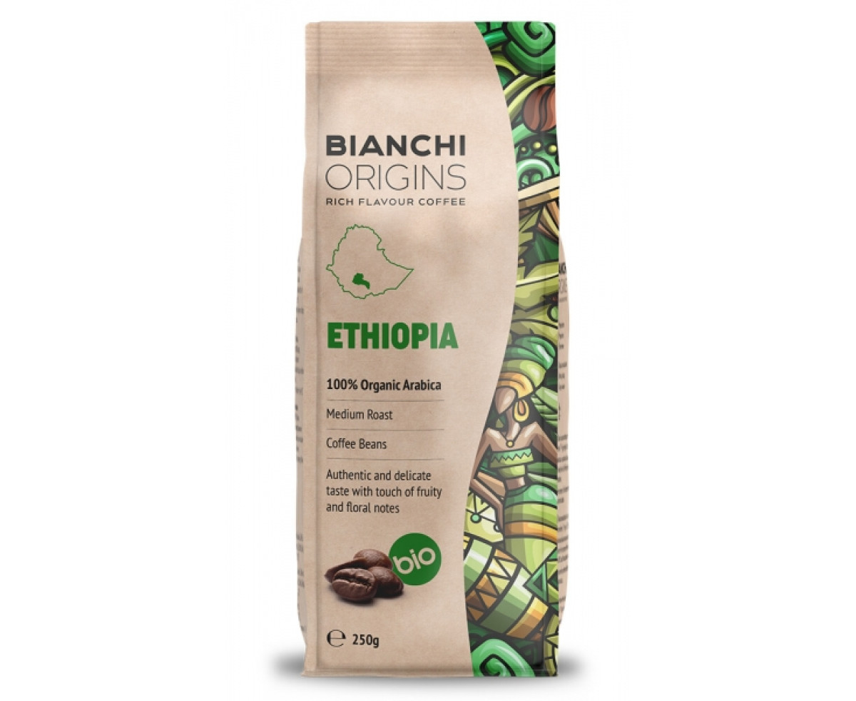 Ethiopia Bio Bianchi кафе на зърна 250гр