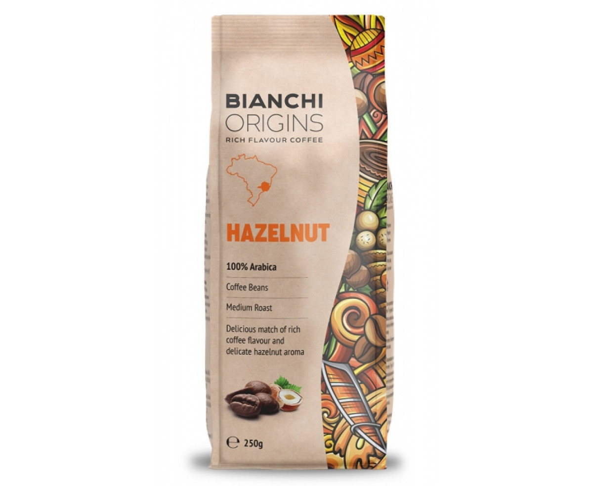 Bianchi Origins Hazelnut кафе на зърна 250гр