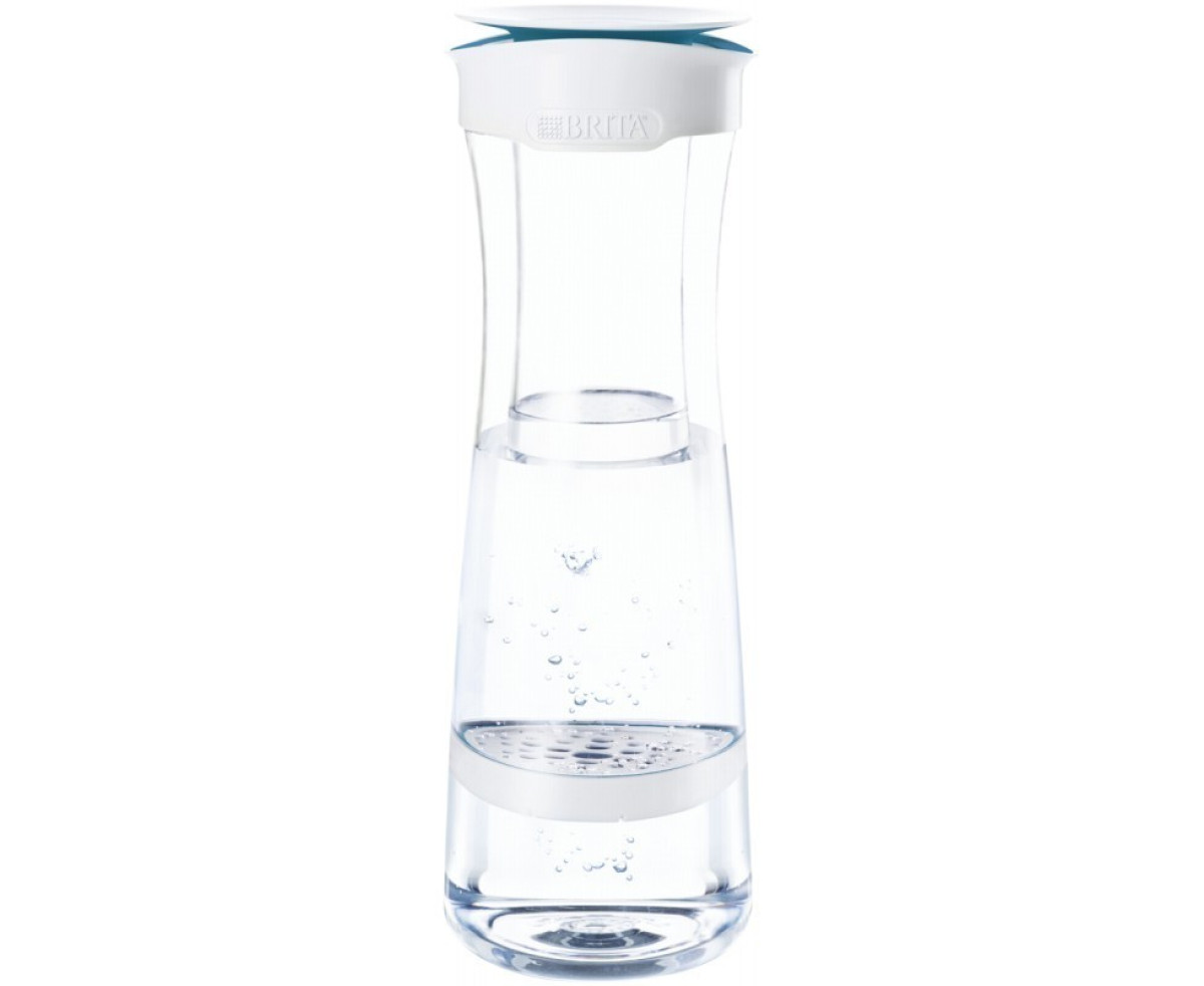 BRITA Fill&Serve Mind Филтрираща Гарафа Бяла с лента тюркоаз
