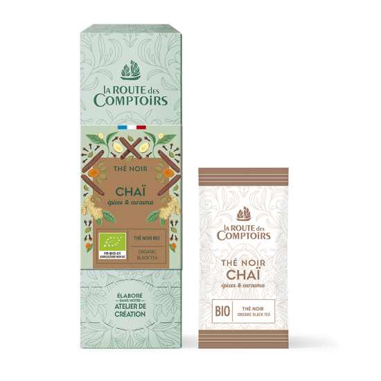 Comptoirs Richard Здравословен Био Черен чай - Индийски Чай - 24 бр.