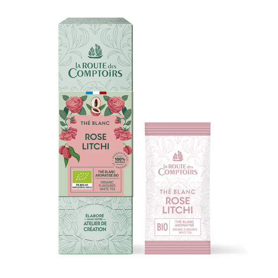 Comptoirs Richard Био бял чай - Роза и Личи - 24 бр.