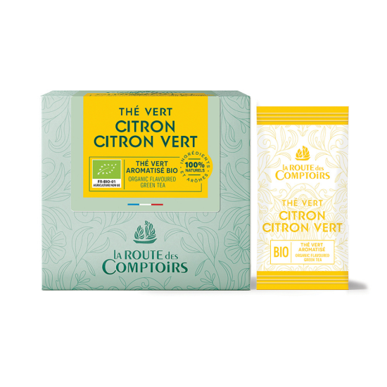 Comptoirs Richard Био зелен чай - Лимон и Лайм - 40 бр.