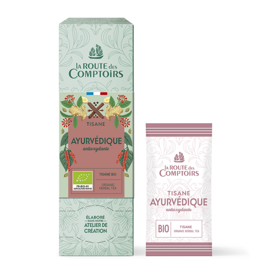 Comptoirs Richard Здравословен Био Билков чай - Аюрведичен Антиоксидант - 24 бр.