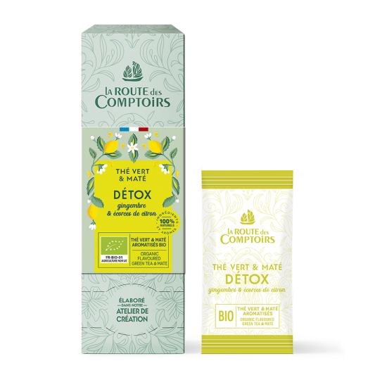 Comptoirs Richard Здравословен Био Зелен чай - Мате Детокс - 24 бр.