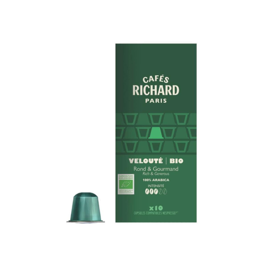 Cafés Richard Expresso Organic 10бр Nespresso съвместими капсули