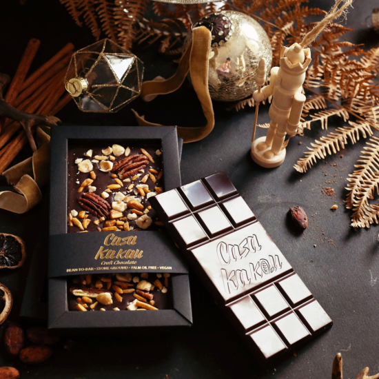 Casa Kakau шоколад от какаови зърна с три вида ядки