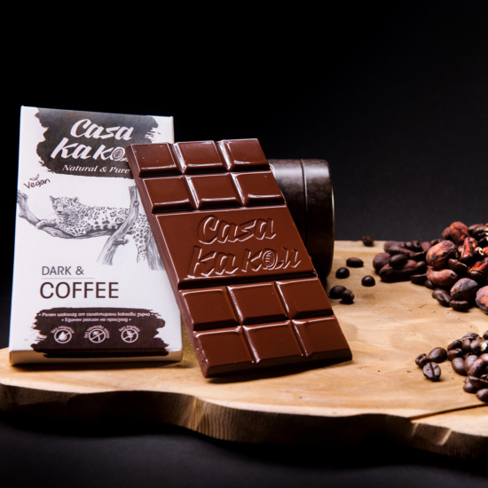 Casa Kakau шоколад от какаови зърна с Цели Зърна Кафе