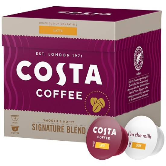 Costa Coffee Latte капсули за Dolce Gusto кафемашина 16 капсули