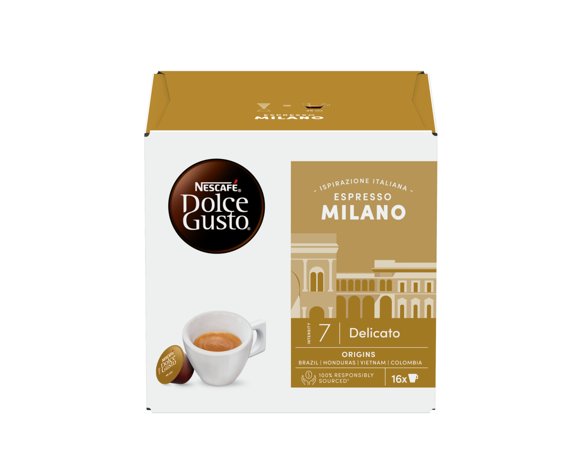 NESCAFÉ® DOLCE GUSTO®  Espresso Milano, кафе капсули, кутия 16 капсули/16 напитки