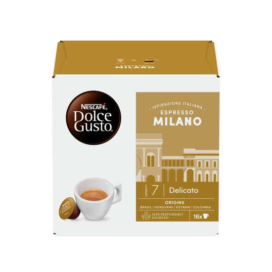 NESCAFÉ® DOLCE GUSTO®  Espresso Milano, кафе капсули, кутия 16 капсули/16 напитки