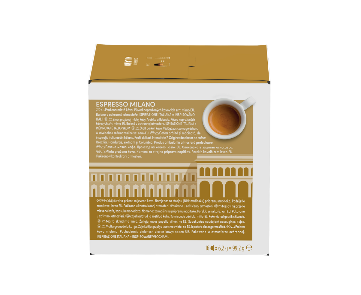 NESCAFÉ® DOLCE GUSTO®  Espresso Milano, кафе капсули, кутия 16 капсули/16 напитки