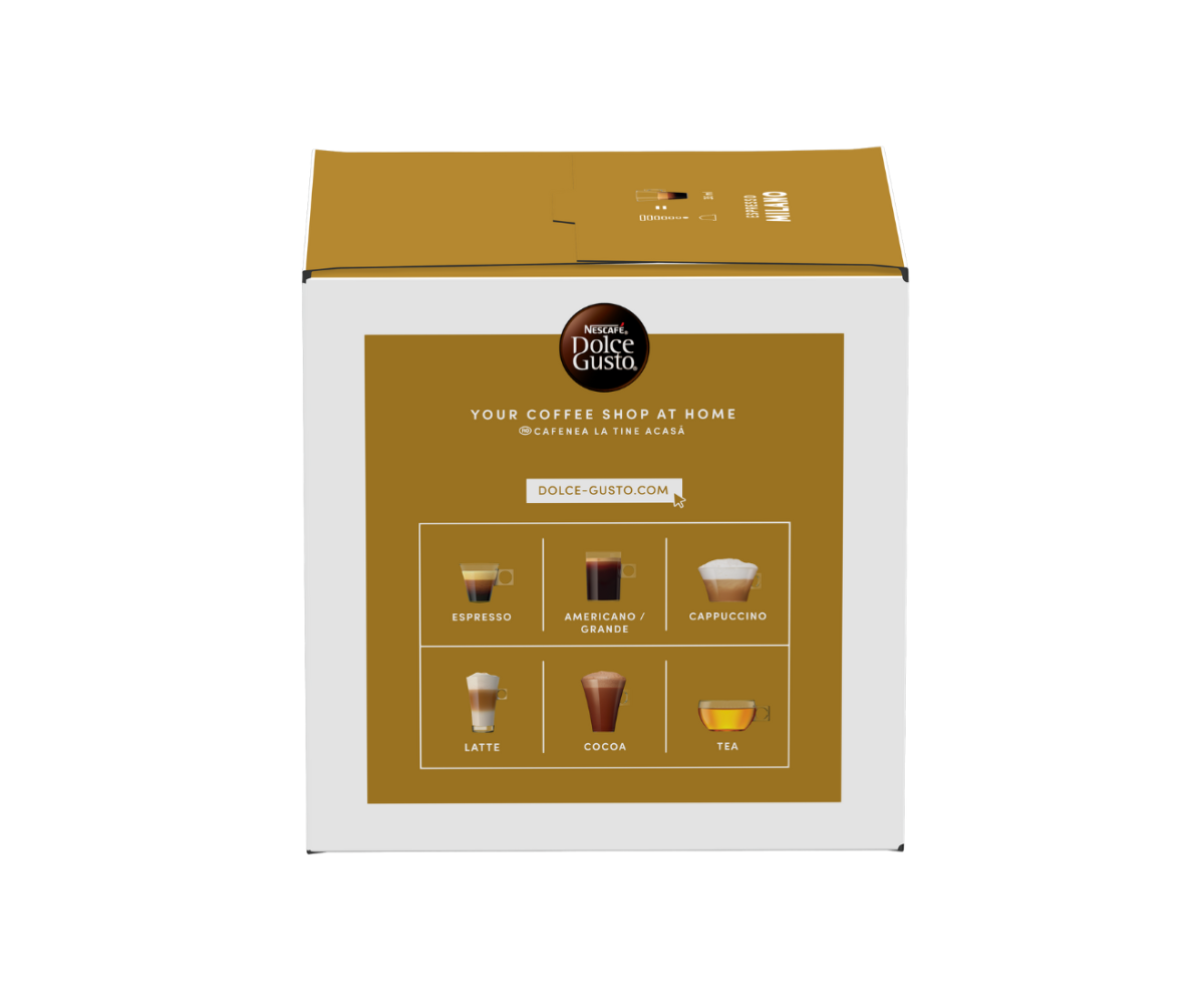 NESCAFÉ® DOLCE GUSTO®  Espresso Milano, кафе капсули, кутия 16 капсули/16 напитки