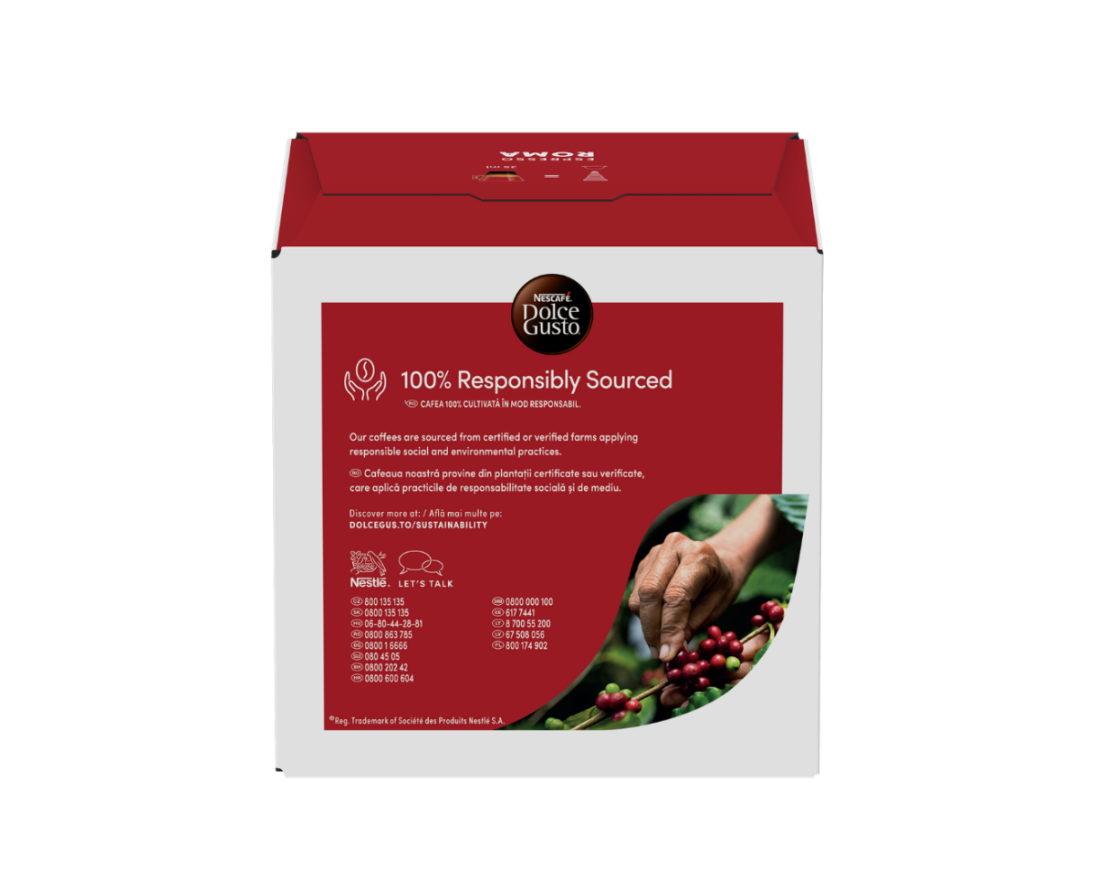 NESCAFÉ® DOLCE GUSTO®  Espresso Roma, кафе капсули, кутия 16 капсули/16 напитки