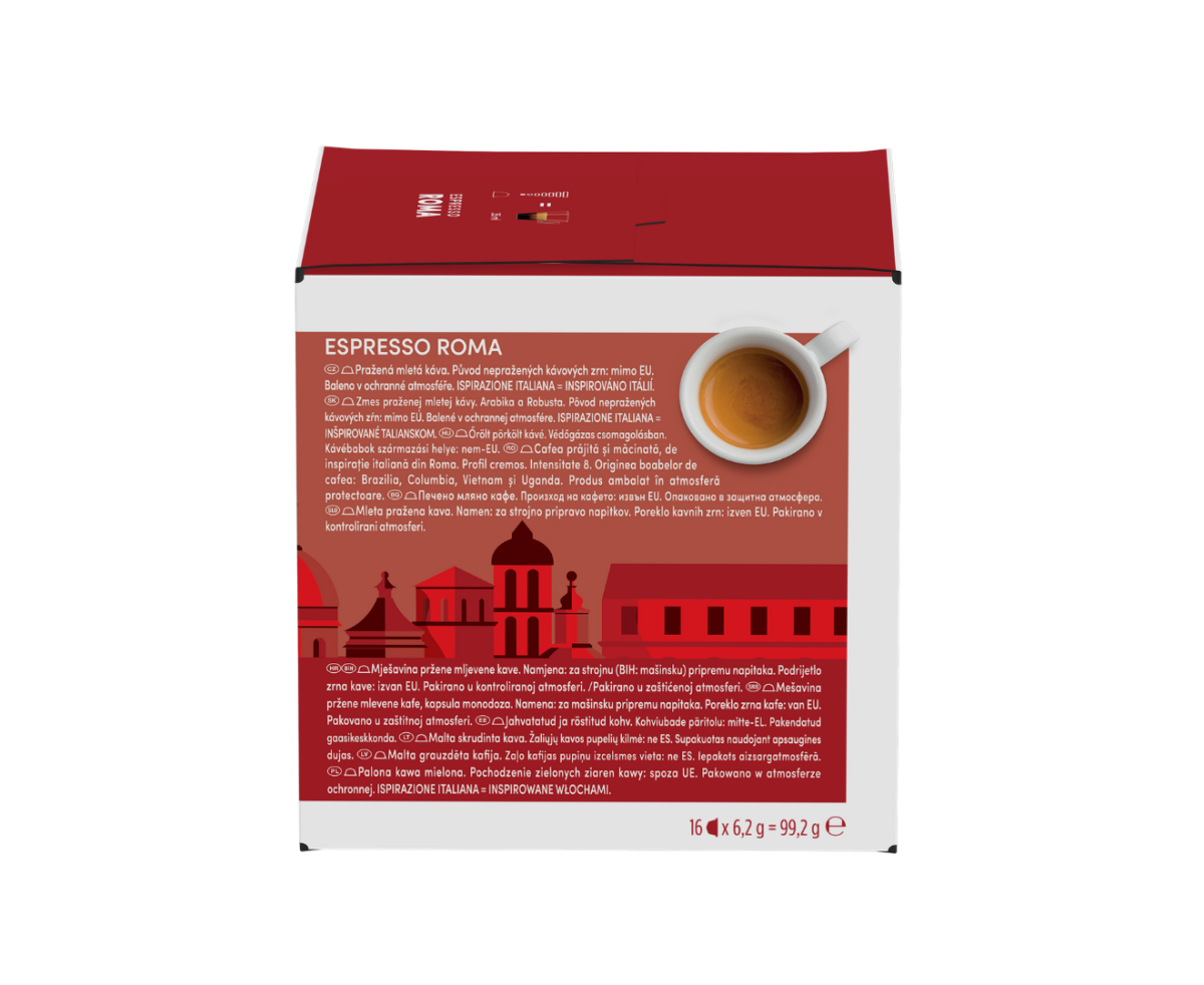 NESCAFÉ® DOLCE GUSTO®  Espresso Roma, кафе капсули, кутия 16 капсули/16 напитки