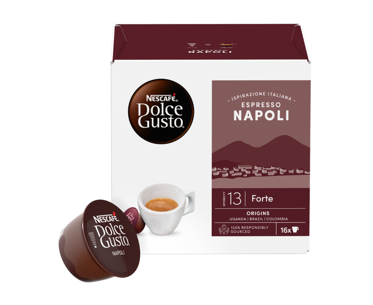 NESCAFÉ® DOLCE GUSTO®  Espresso Napoli, кафе капсули, кутия 16 капсули/16 напитки