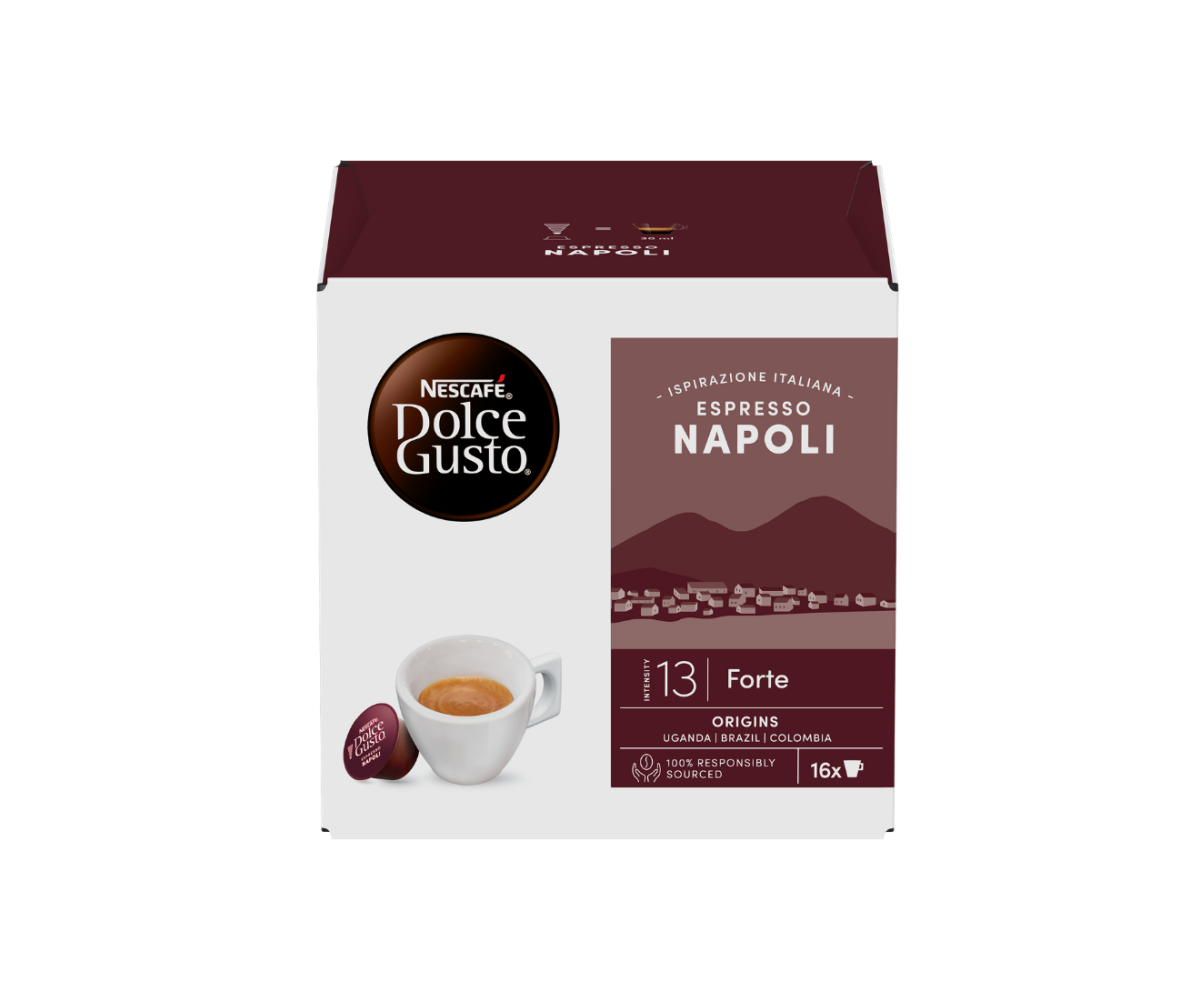 NESCAFÉ® DOLCE GUSTO®  Espresso Napoli, кафе капсули, кутия 16 капсули/16 напитки