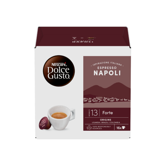 NESCAFÉ® DOLCE GUSTO®  Espresso Napoli, кафе капсули, кутия 16 капсули/16 напитки