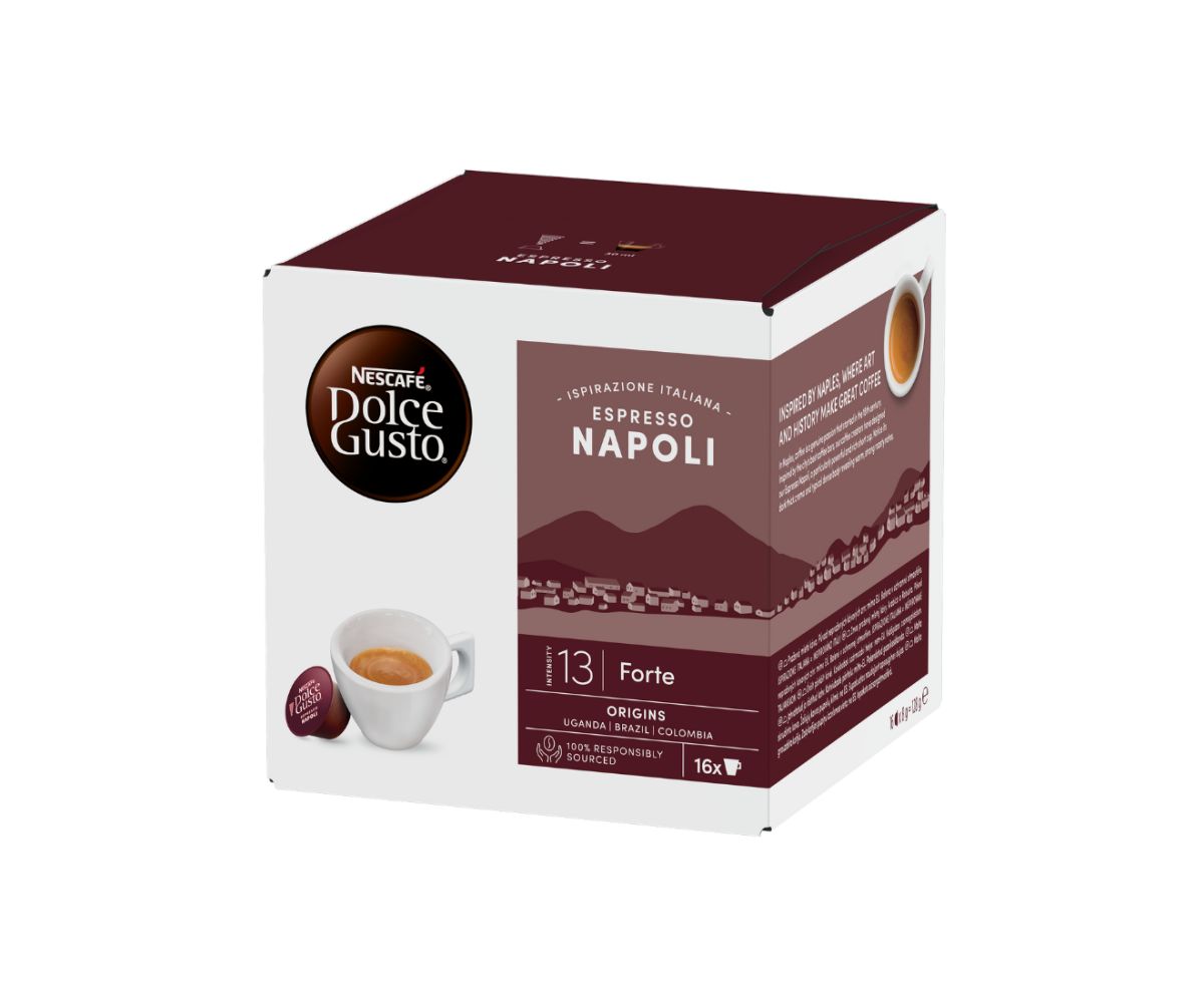 NESCAFÉ® DOLCE GUSTO®  Espresso Napoli, кафе капсули, кутия 16 капсули/16 напитки