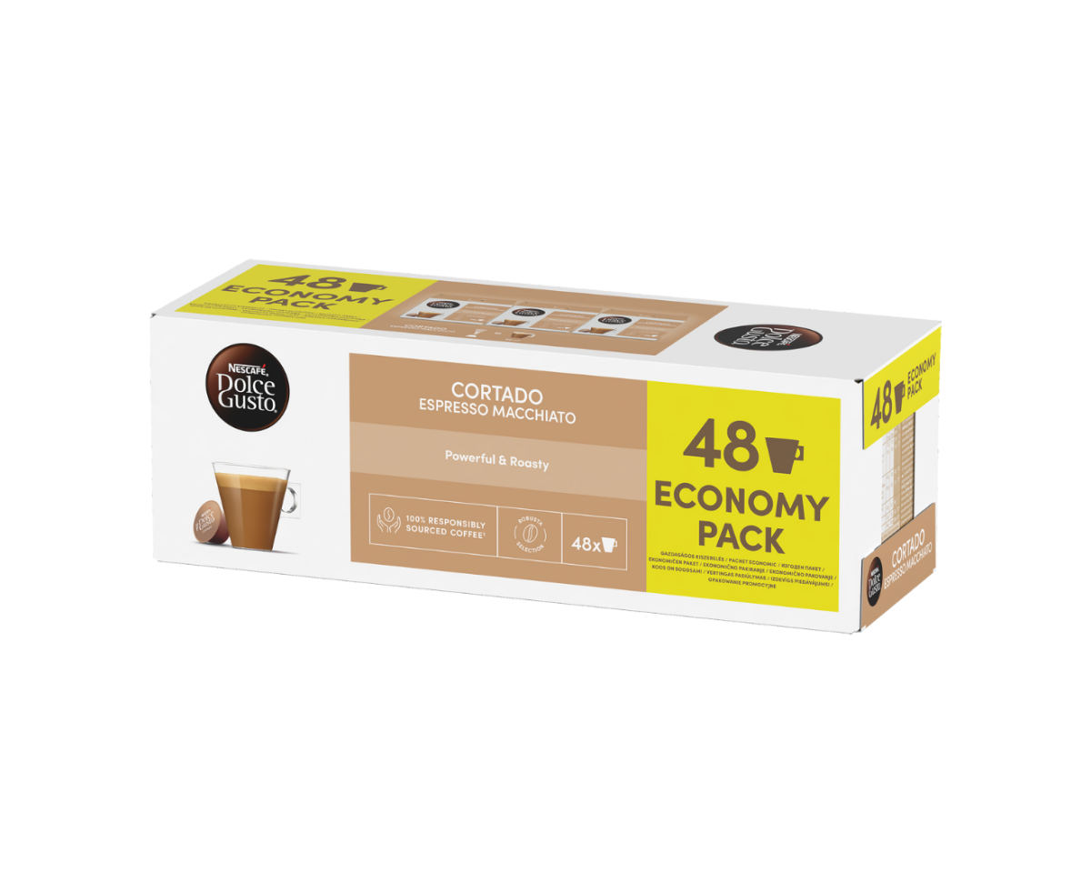 Nescafe Dolce Gusto Cortado Espresso Macchiato капсули, сет от 3бр кутии Nescafe Dolce Gusto Cortado Espresso Macchiato капсули, сет от 3бр кутии