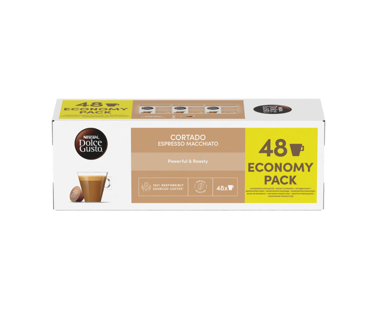 Nescafe Dolce Gusto Cortado Espresso Macchiato капсули, сет от 3бр кутии Nescafe Dolce Gusto Cortado Espresso Macchiato капсули, сет от 3бр кутии