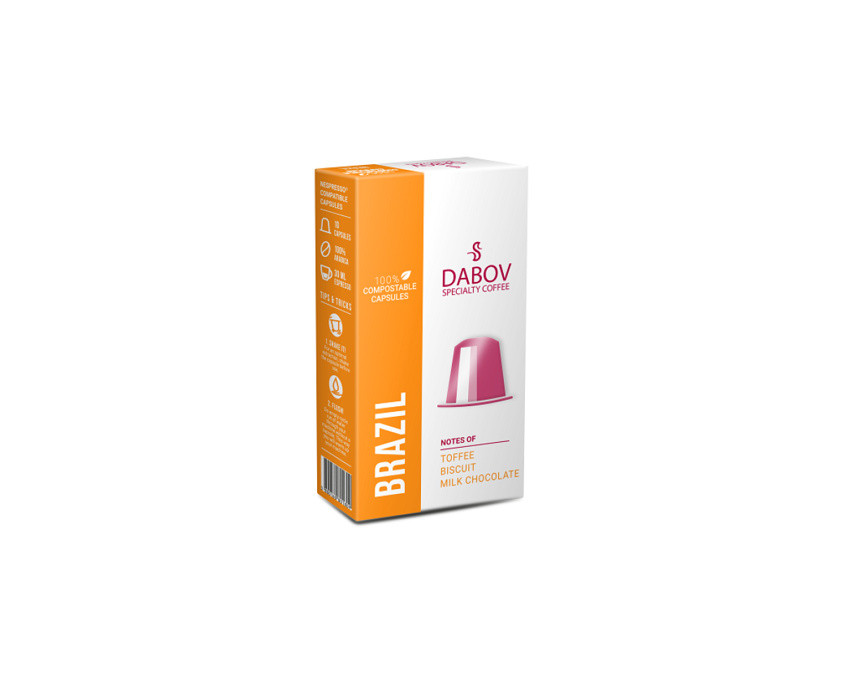 Dabov Brazil Nespresso съвместими капсули 10бр | Виж всички | Nespresso compatible coffee capsules |