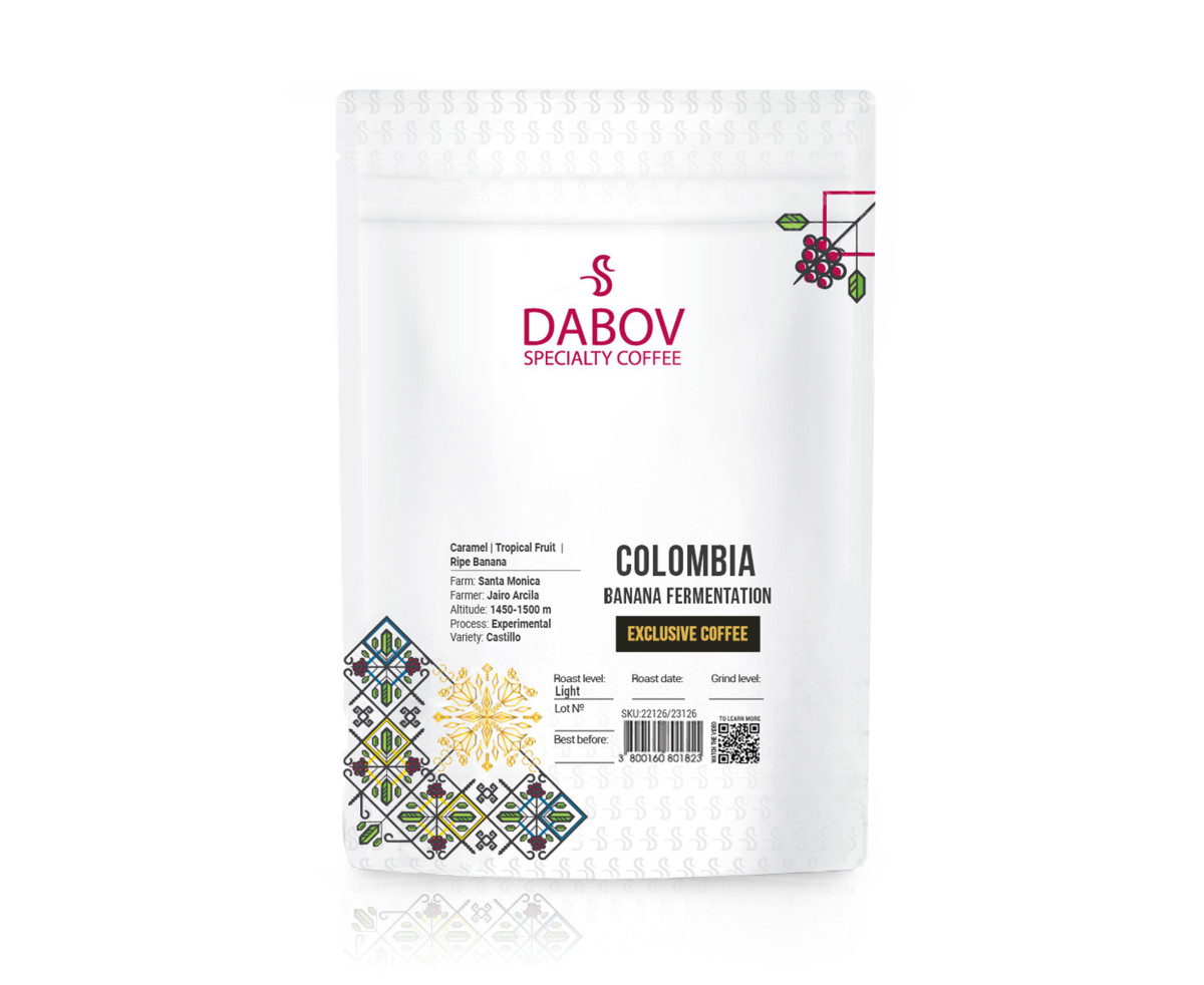 DABOV Specialty Coffee - Колумбия Banana Fermentation 200.8гр 