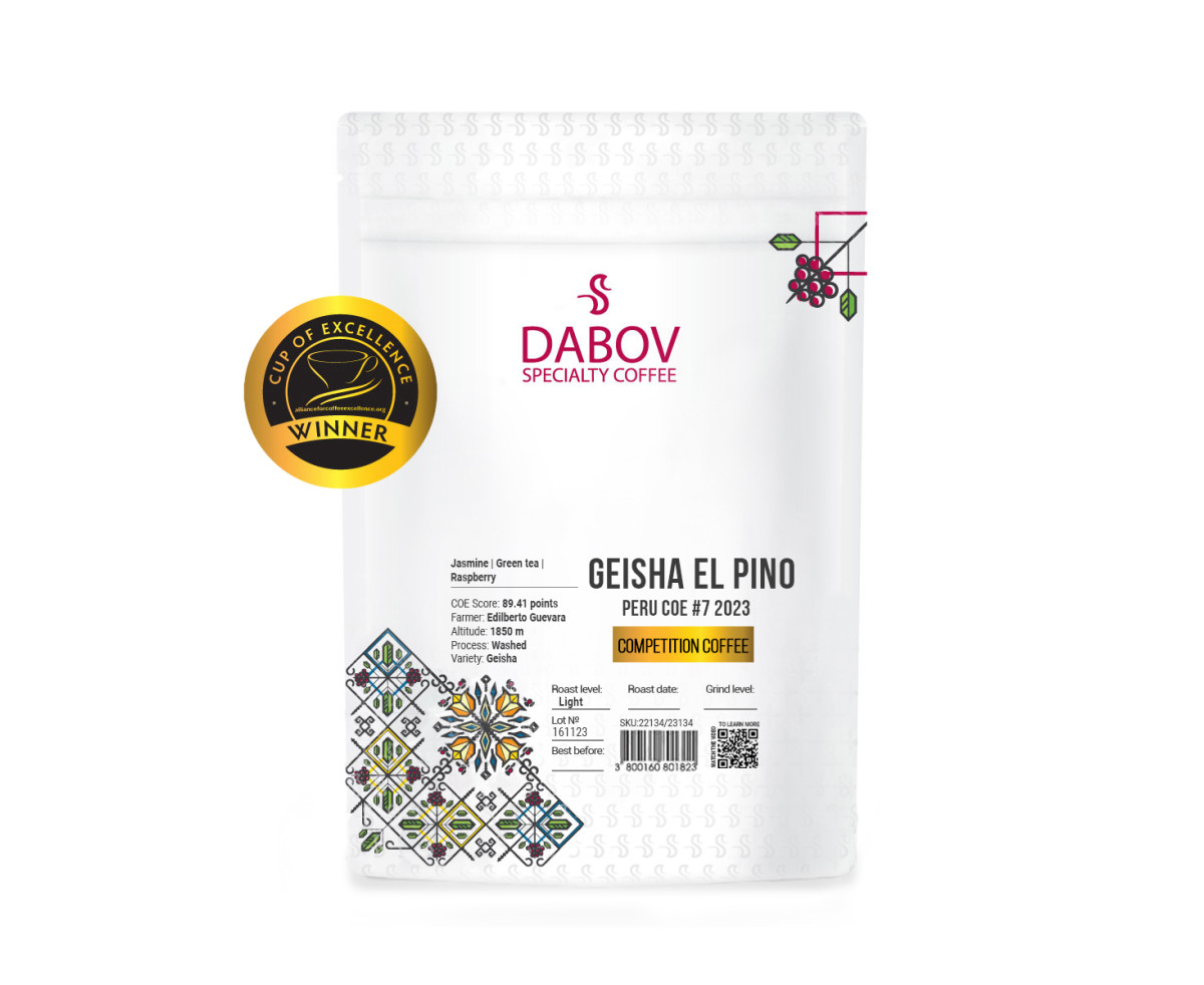 Geisha El Pino Peru COE #7 2023 200.8гр DABOV Specialty Coffee