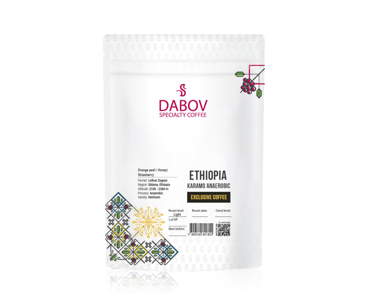 DABOV Specialty Coffee Етиопия Karamo Anaerobic 200.8гр