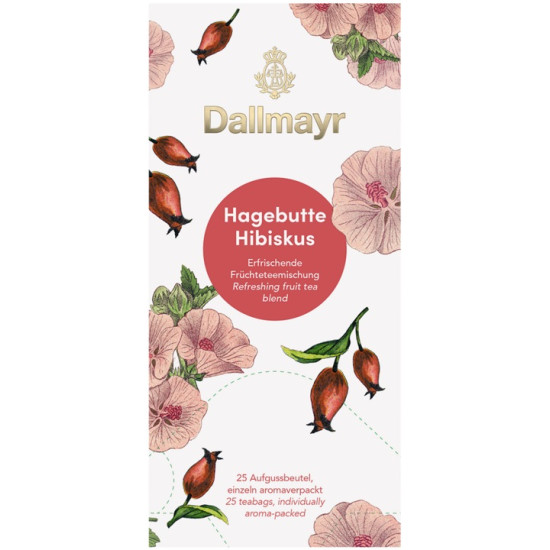 Шипка с Каркаде чай Dallmayr 25 сашета