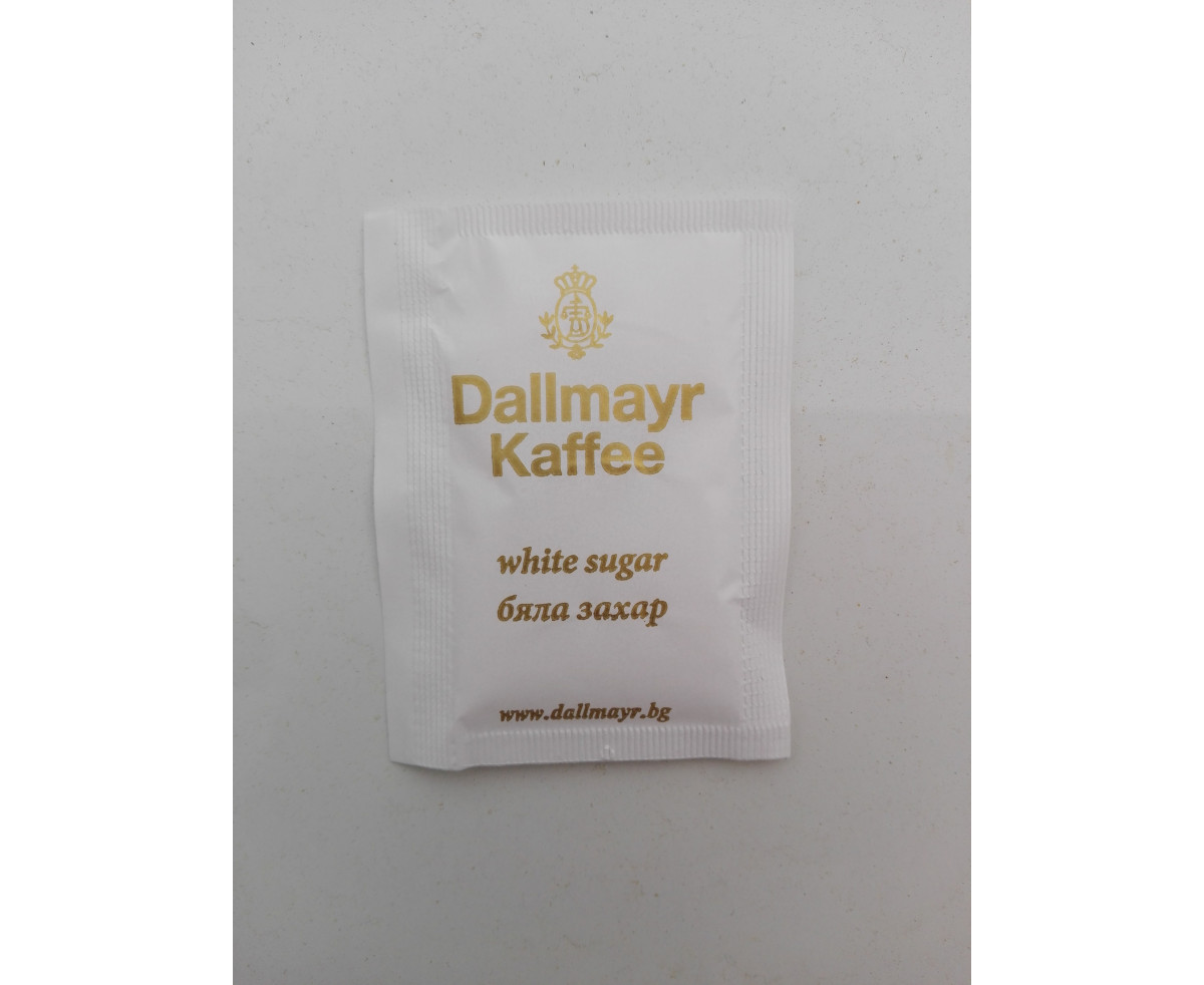 Dallmayr бяла захар в пакетче 4гр, 1000бр
