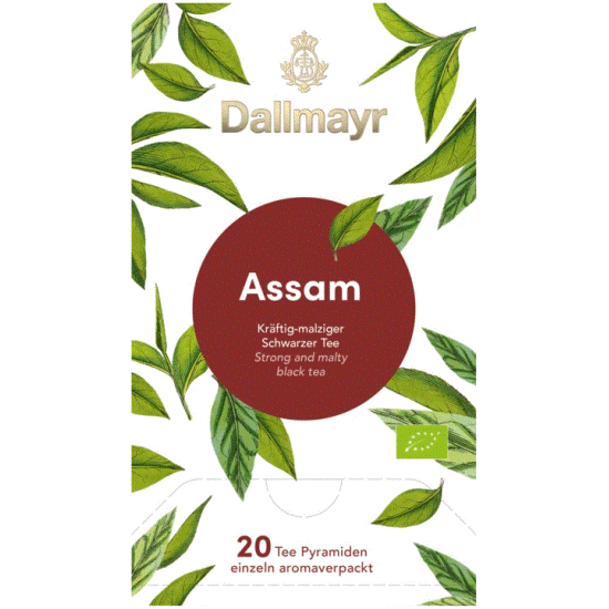 Черен чай Assam Вop Dallmayr , 20бр сашета