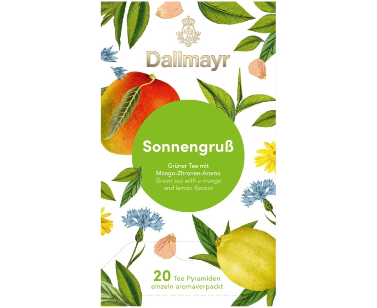 Dallmayr зелен чай с манго и лимон Sonnengruss 20 сашета