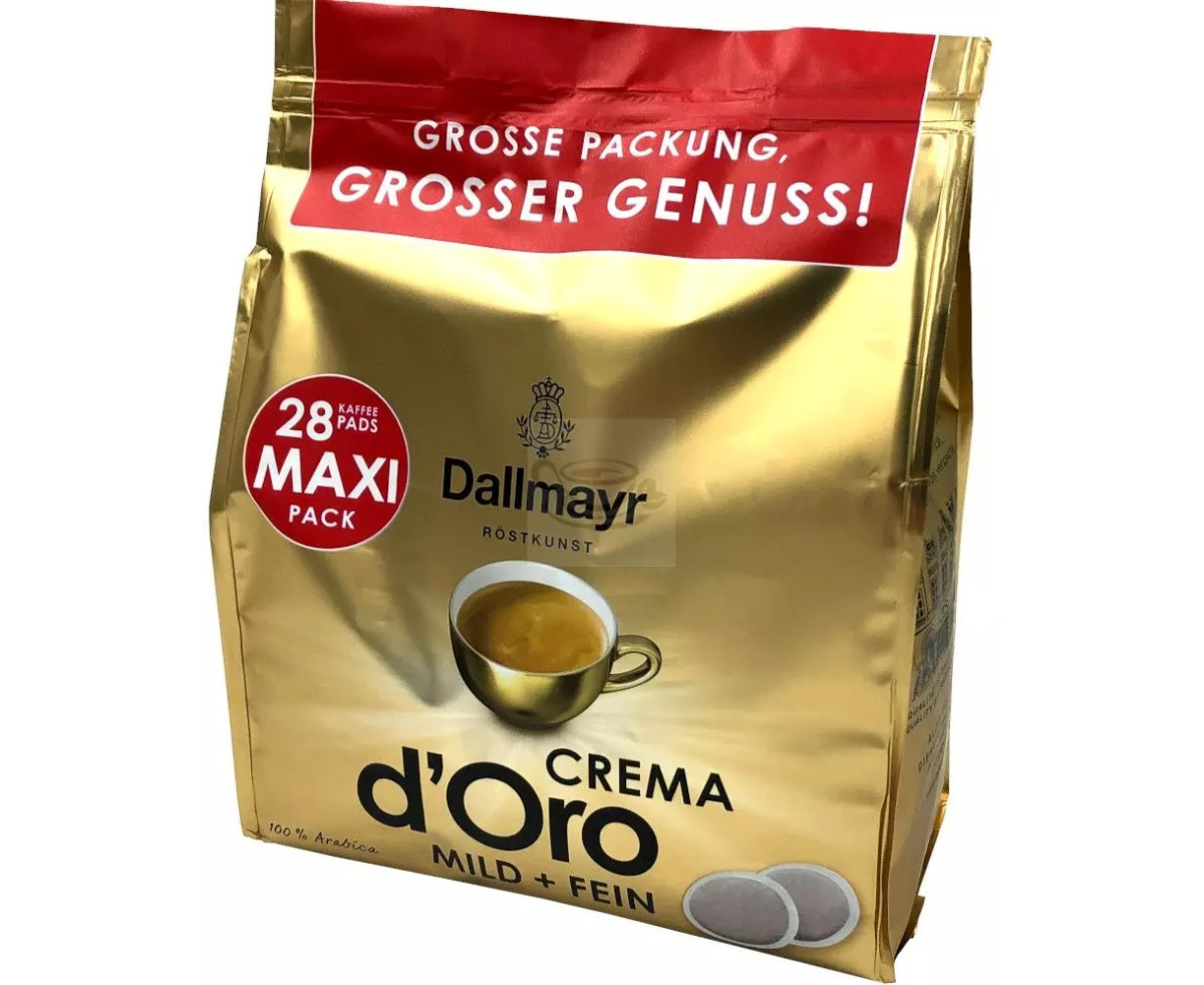 Dallmayr Crema D'oro с мек аромат, 28 пада за Senseo кафе машина