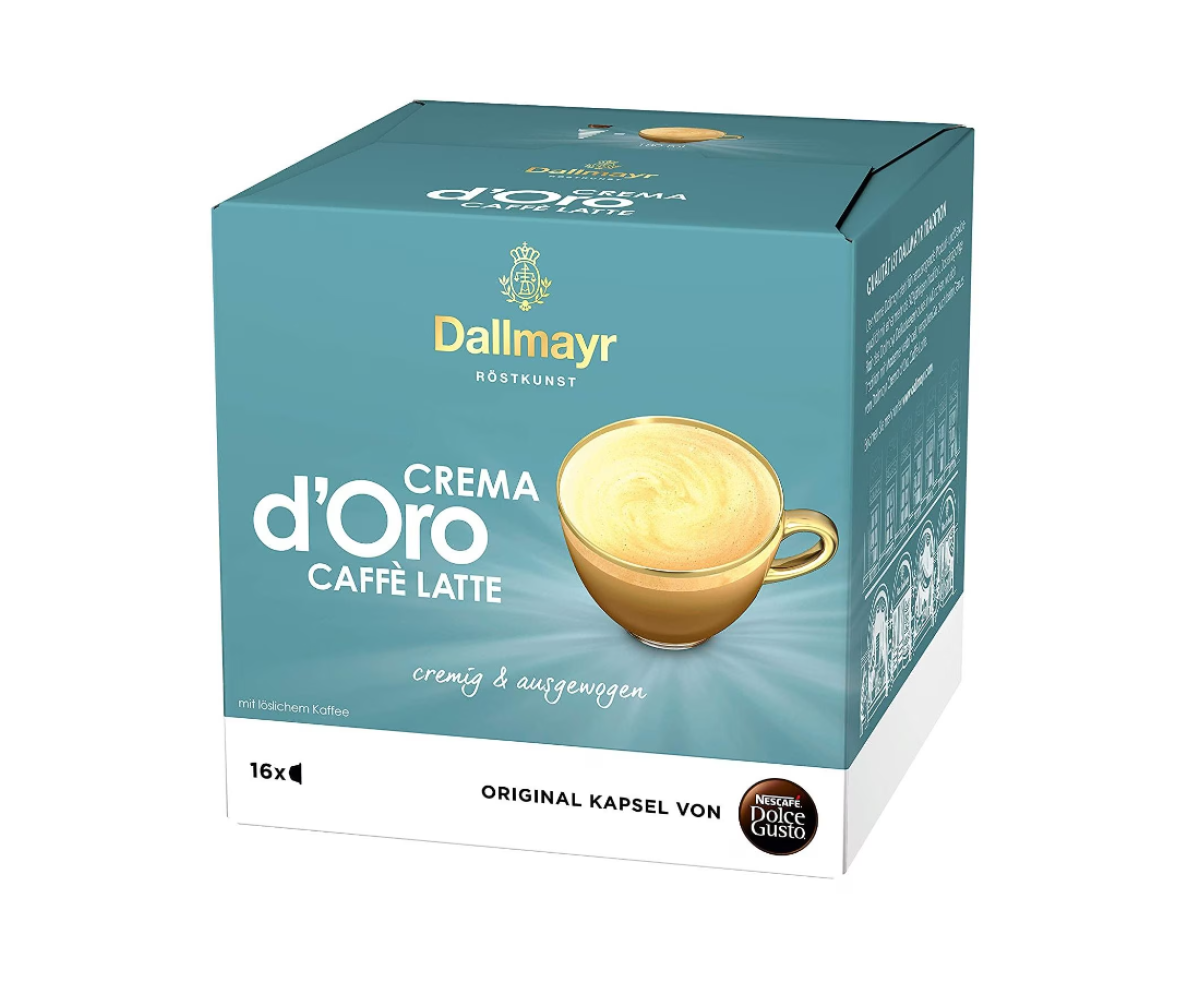 DALLMAYR DOLCE GUSTO CREMA D'ORO LATTE 16бр| Nescafe Dolce Gusto съвместими DALLMAYR DOLCE GUSTO CREMA D'ORO LATTE 16бр | Nescafe Dolce Gusto съвместими | Кафе капсули |