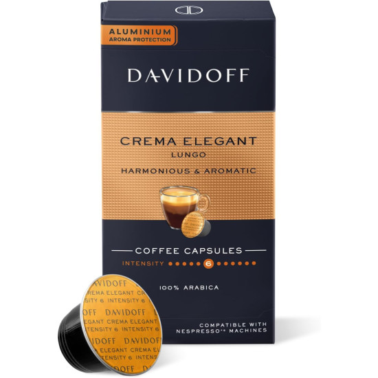Davidoff Crema Elegant Lungo Nespresso съвместими капсули