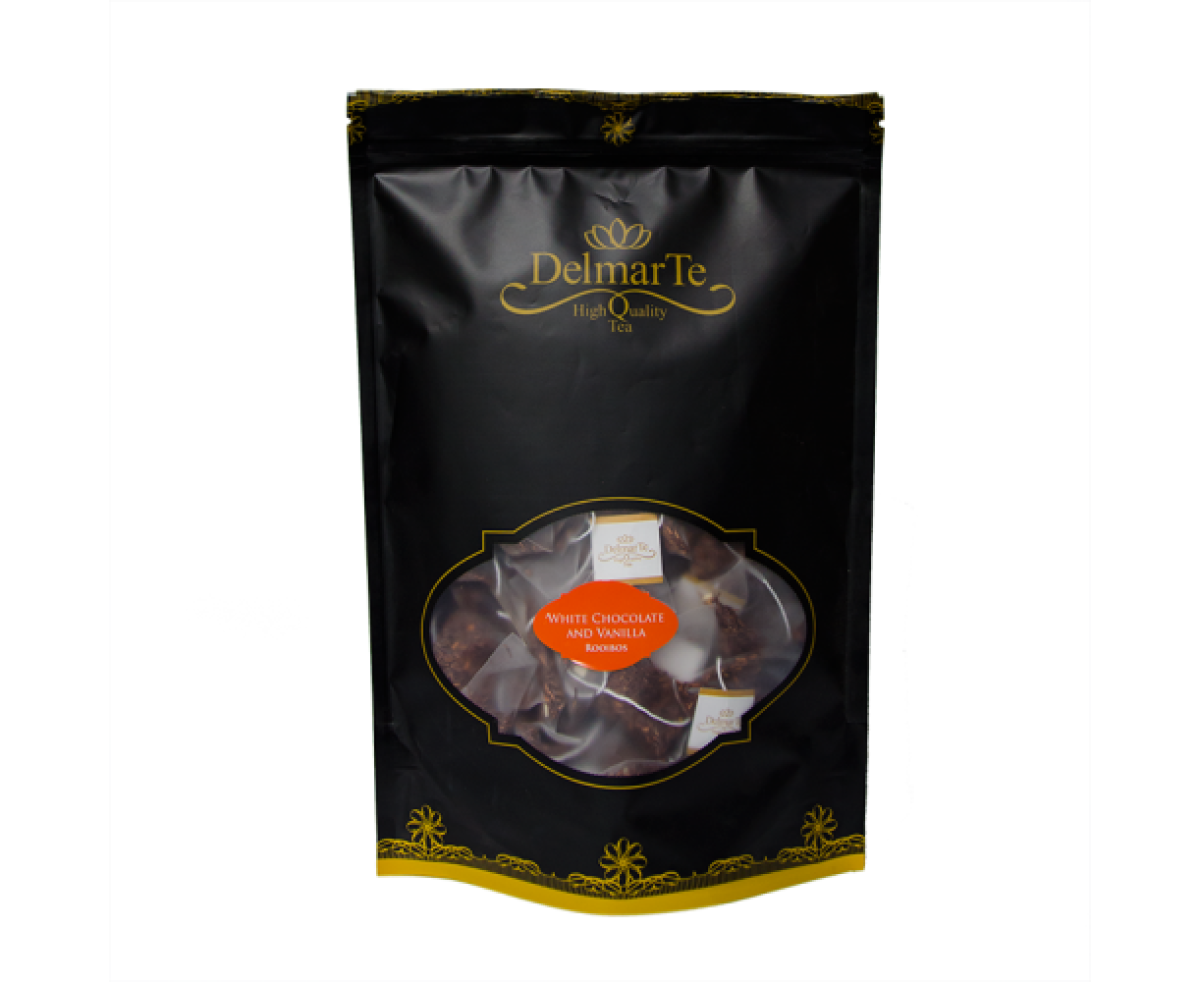 DelmarTe Premium - Бял шоколад и ванилия, ройбос чай на сашета 50бр