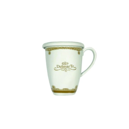 "DelmarTe" порцеланова чаша за чай с капаче, 300мл