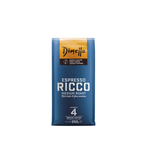 Dimello Espresso Ricco мляно кафе 250гр
