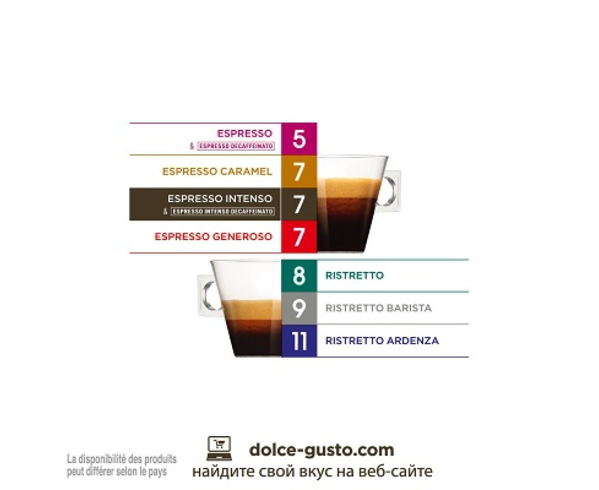 Nescafe Dolce Gusto Espresso Intenso Decaffeinato капсули Nescafe Dolce Gusto Espresso Intenso Decaffeinato капсули