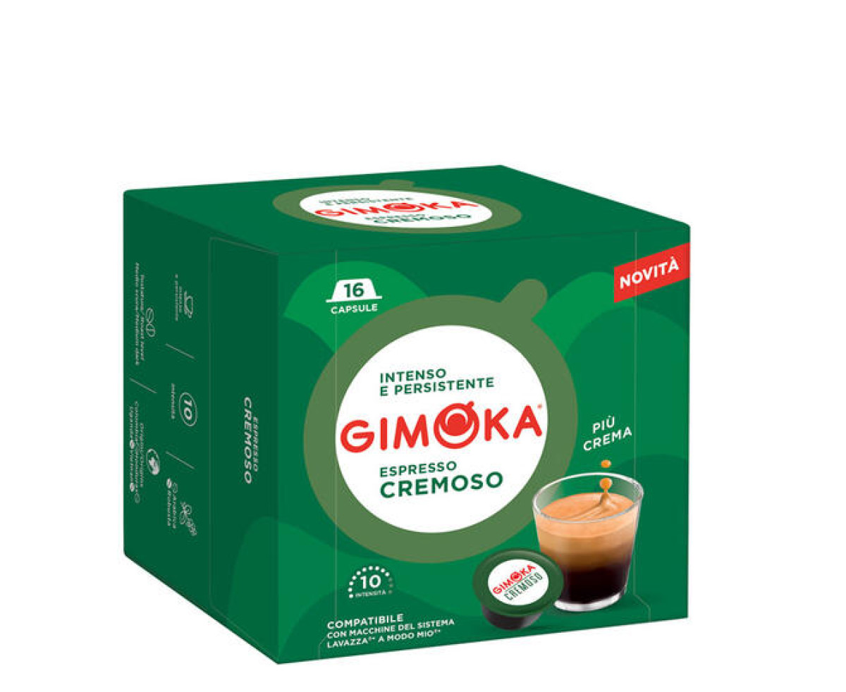 GIMOKA Cremoso – капсули "A Modo Mio“ 16 бр. | Lavazza A Modo Mio | Coffee Capsules |